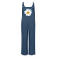 Women's Outer Flower Overalls Cotton Linen Buttons