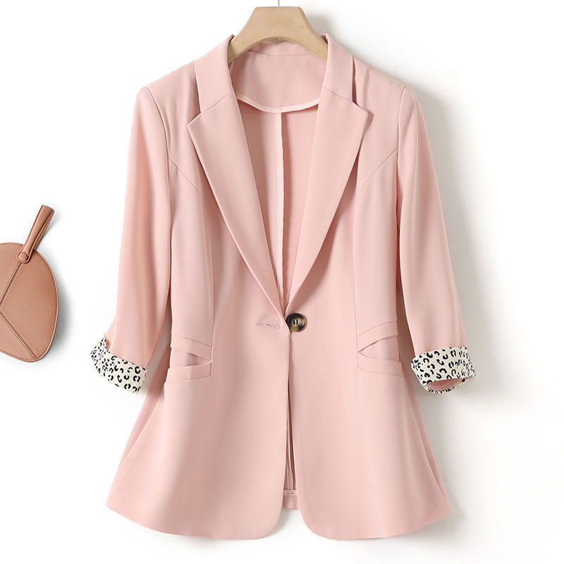 The New Summer Korean Style Slim Slimming One-button Suit Jacket