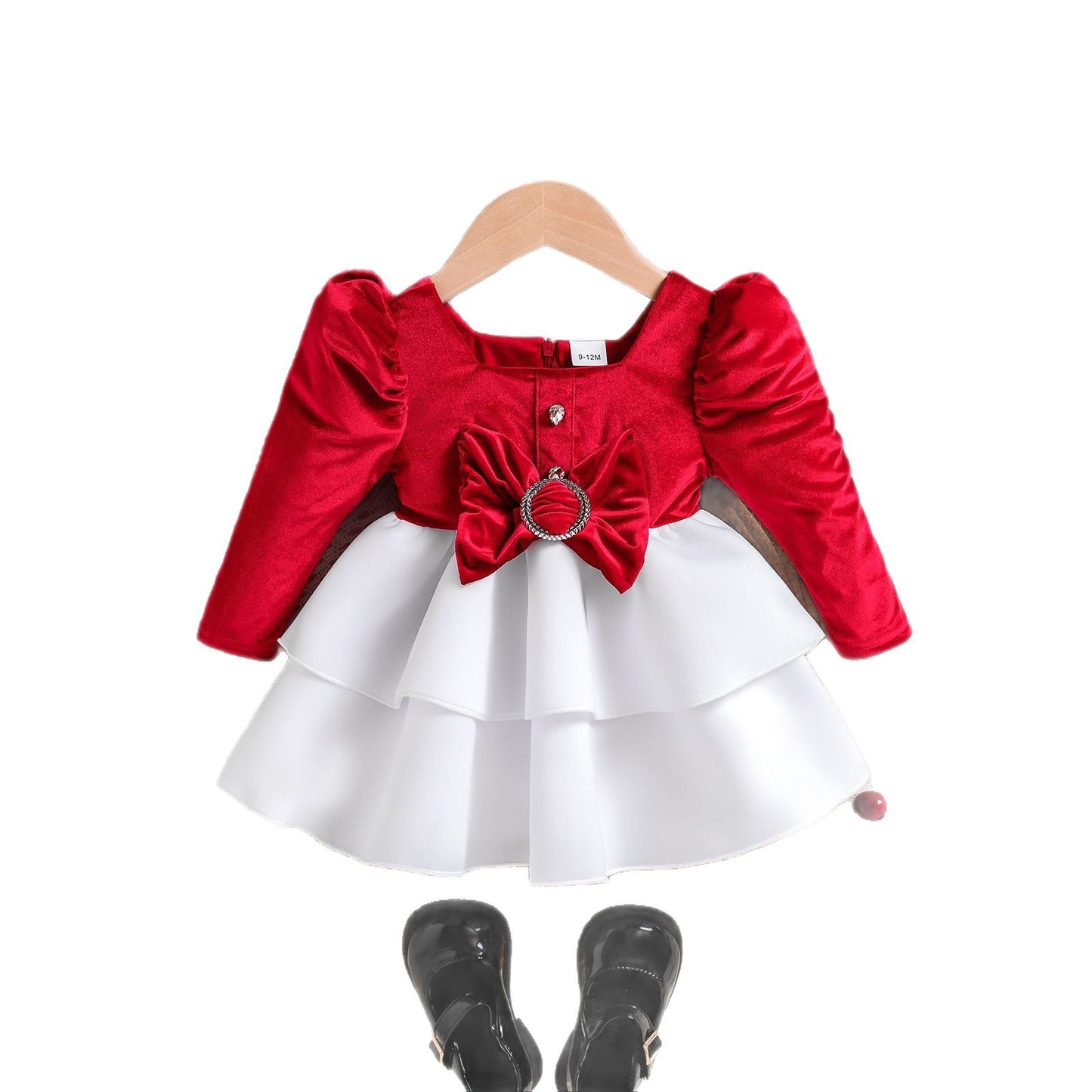 Big Bow Princess Dress Set For Children