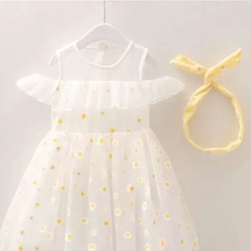 Robe d'été de princesse Little Daisy pour filles
