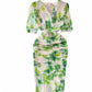 Slim Fit Sheath Draping Effect Dress