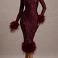 Women's Party Dress Long Sleeve Sequin