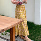 Women's Fashion Elegant Floral Cotton Silk Home Dress