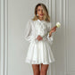 Robe courte à volants pour femme
