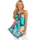 beach print halter vest