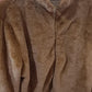 Veste en peluche à col montant tendance pour femme, manteau d'hiver décontracté à col roulé et fermeture éclair, polaire