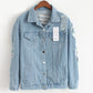 Denim jacket printed patch