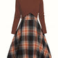 New Womens Two-piece Set Knitted Long-sleeve Top And Dress