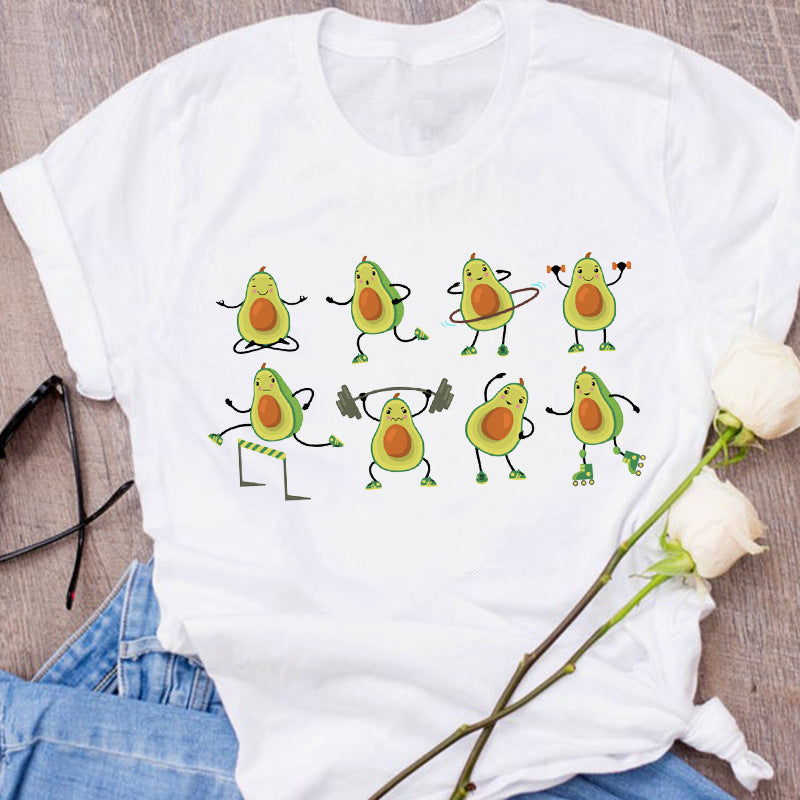 T-shirt à manches courtes pour hommes et femmes, imprimé créatif et tendance, ample, pour l'été