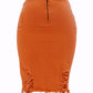 Hole bag hip skirt denim skirt
