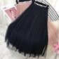 Women's solid color pleated skirt