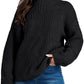Drop Shoulder Loose Casual Twisted Knitted Pullover Sweater