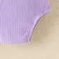 Girls' Fashion Solid Color Suspender Top Triangle Bottom-covering Shorts Two-piece Set