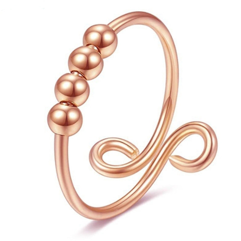 Rotating Anti-stress Anxiety Ring Fashionable Cute Adjustable Ring