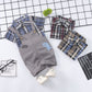 Summer Children's Suit Cotton Plaid Shirt Suspender Pants Two-piece Suit
