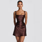 Elegant Form-fitting Slip Dress In A Solid Color