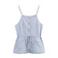Chinese Beaded Belt Single-breasted Vest Top Casual Trousers