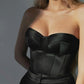 Satin Tube Top Solid Color Slim Outer Wear