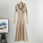 Simple Frill Knitted Dress Casual Slim Fit V-neck Strap Women's Clothing