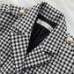 Women's two-piece plaid suit