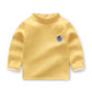 Children's plush warm long-sleeved t-shirt