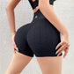 Short de sport à motif quadrillé pour femme, pantalon de yoga, de fitness, taille haute