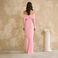 Rare Designer-style Long Slip Dress With A Bow-tie Neckline