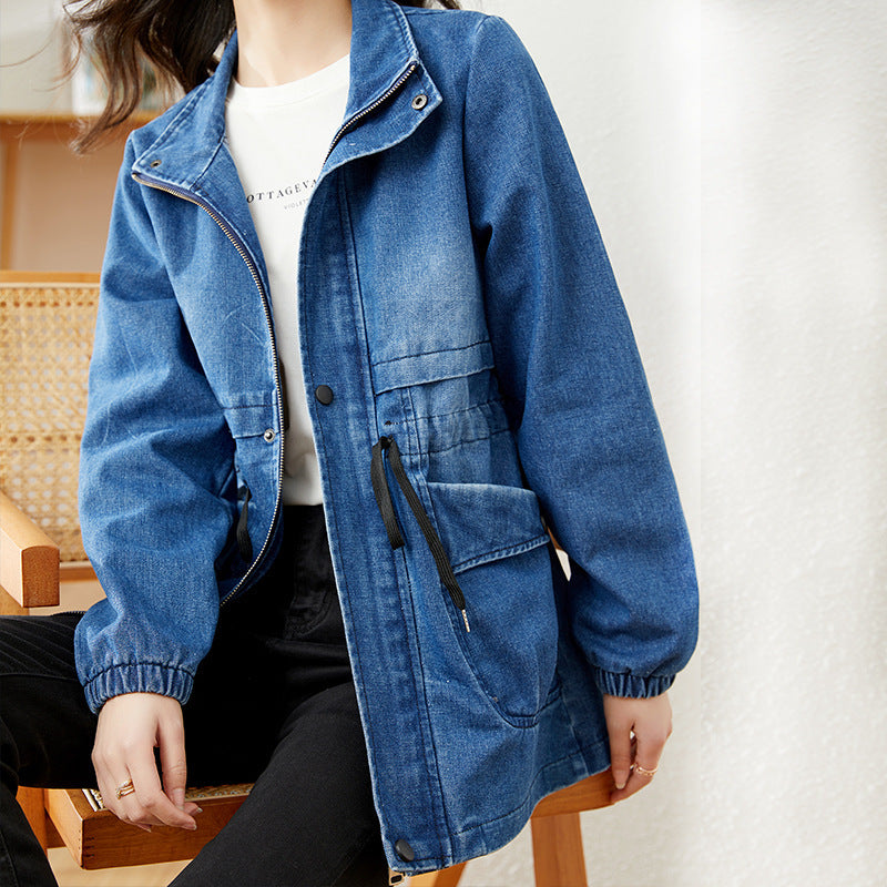 Veste en jean personnalisée à la mode pour femmes