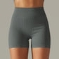 Pantalon de yoga tricoté sans coutures, taille haute, rehaussant les hanches