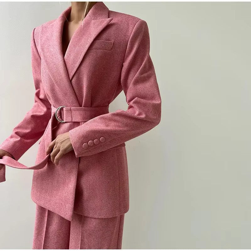 Casual Women's Suit Jacket Three-piece Set