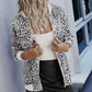 Women's Leopard Print Stand Collar Jacket