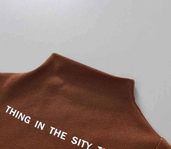 Chemise à manches longues et demi-col roulé pour enfant