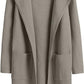 Women's Woolen Coat With Pockets Autumn And Winter Temperament  Slim Fit Mid Length Jacket Comfortable Casual Lapel Coats