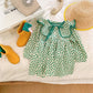 Green Polka Dots Peter Pan Collar Fashionable Princess Dress