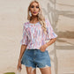 Women's Round Neck Short-sleeved Pullover