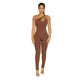 Solid Color Strapless Jumpsuit