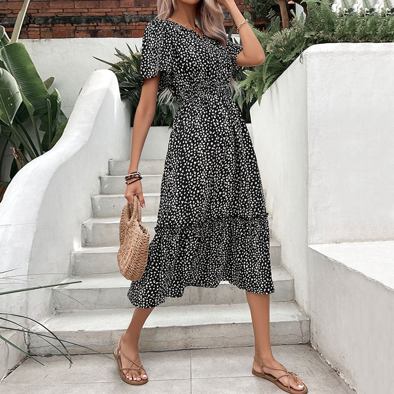 Robe imprimée slim spéciale mode pour femmes