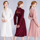 Ladies' long sleeved velvet gown