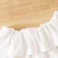 V-neck Ribbed Long-sleeve Pleated Skirt With Belt Three-piece Set