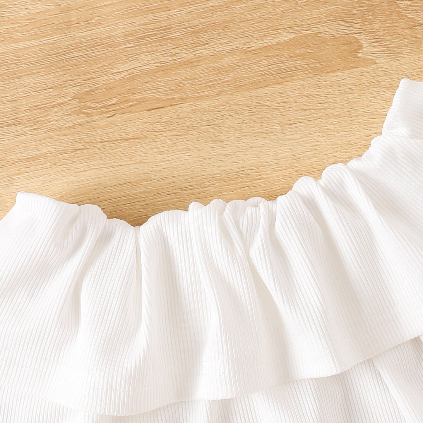 V-neck Ribbed Long-sleeve Pleated Skirt With Belt Three-piece Set