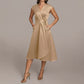 Sleeveless Solid Color Satin Dress