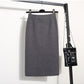 Jupe en tricot taille haute