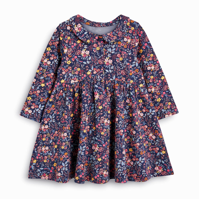 Jupe fleurie en tricot