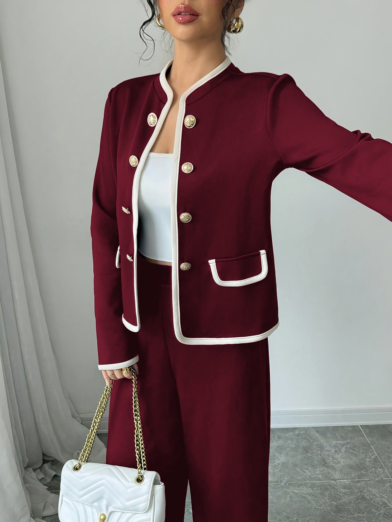 Slimming New Chinese Style Casual Chic Womens Suit