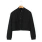 Women's Fashion Casual Round Neck Long Sleeve Jacket