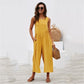Explosion solid color vest jumpsuit