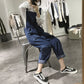 Women's High-waist Straight-leg Soft Denim Overalls