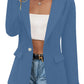 Fashion Casual Solid Color Long Sleeve Coat