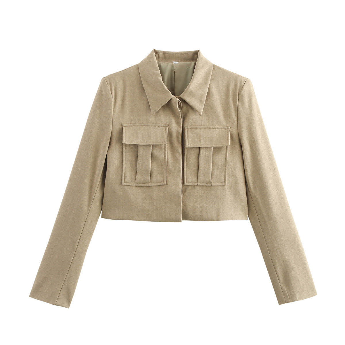 Double Pocket Coat Top Pants Suit Women
