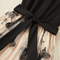 Embroidered Slim Fake Two-Piece Mesh Dress